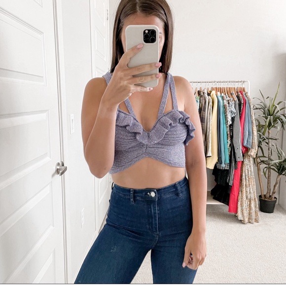 Alice McCall Tops - Alice McCall Love Letters Crop Top Purple